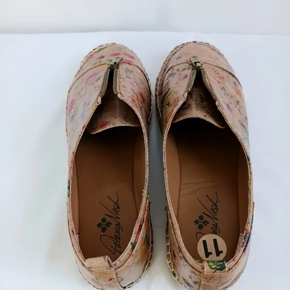 New PATRICIA NASH Italian Leather Espradrills Floral Print Resort Flats Size 11 - Picture 5 of 13